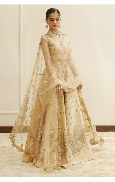 Beige Lehnga Choli